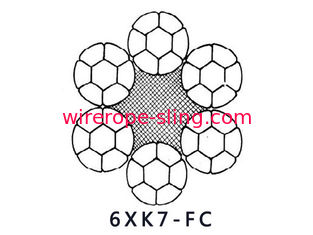 Resistenza di affaticamento del cavo metallico d'acciaio di 6XK7+FC 6TX7+FC buona e resistenza dell'estrusione