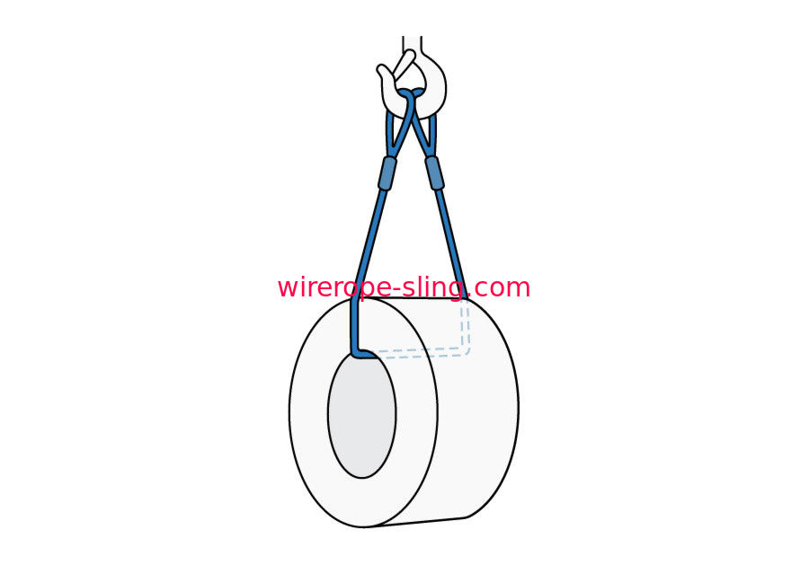 Singola imbracatura del cavo metallico della culla di alta qualità per le applicazioni di sollevamento