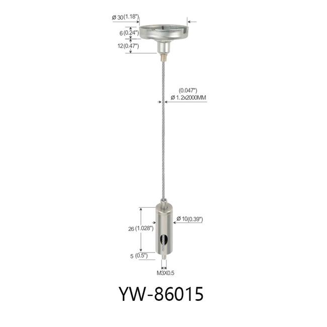 Cable Fasteners Hanging System With M5 Male Thread Use For Sling YW86015 0