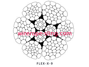 Resistenza all'usura eccellente del cavo metallico d'acciaio della gru del porto LKS-K9 per caricamento/lo scarico del porto