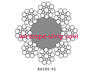 cavo metallico d'acciaio 8x19S per il cavo metallico dell'elevatore del centro commerciale della trazione dell'elevatore