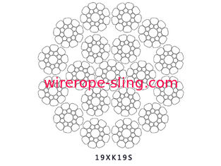 Corda di sollevamento ausiliaria principale, multi resistenza della corrosione della corda 19 X K19S del filo