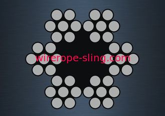 6x7 (6/1) resistenza alla rottura di resistenza della corrosione della fune metallica di filo zincato alta