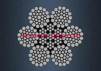 Cavo metallico d'acciaio di Iwrc della fibra, norma flessibile del cavo metallico JIS per le cadute della lancia di salvataggio