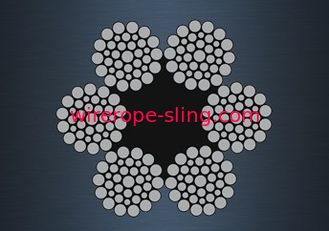 Cavo metallico d'acciaio di Iwrc della fibra, norma flessibile del cavo metallico JIS per le cadute della lancia di salvataggio