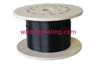 vinile del nero del centro del filo del cavo metallico dell'acciaio inossidabile 7x7 ricoperto per la decorazione del giardino