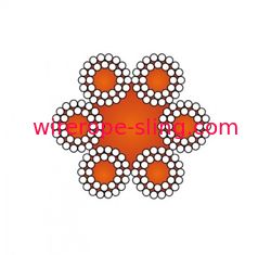 Cavo da pesca in filo di acciaio rotondo da pesca 6 X 24 per ormeggio / sollevamento