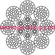 Modello elettrico 8* del cavo metallico dell'acciaio inossidabile della gru da 50 tonnellate K31WS + IWR -25.5MM