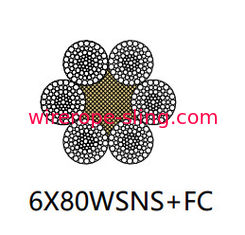Filo parallelo in acciaio zincato a fatica a fatica 6 X 80 Wsns per sollevamento