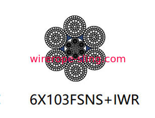 Contatto lineare a più strati di filo metallico d'acciaio 6 X 103 Fns per perforatrice Ratory