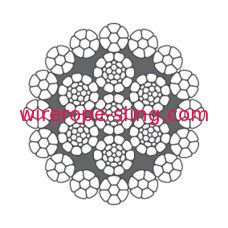 GRU offshore che solleva la corda interna d'acciaio galvanizzata del cavo metallico LKS 16-3 C foggiata