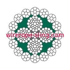 Gru telescopica che solleva la corda interna del cavo metallico LKS 16-4 CP del metallo successivamente foggiata