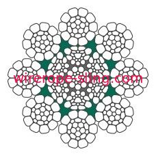 Riempimento di plastica del cavo metallico LKS 8-2 CP del pendente 8mm dell'asta della gru dell'asta della grata