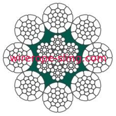 Gru della pinza di presa che solleva i fili esterni d'acciaio galvanizzati del cavo metallico LKS 8-7 CP compressi