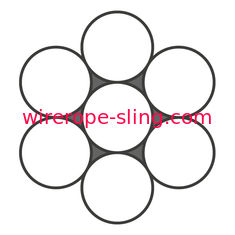 304 cavo metallico d'acciaio 1570 del cavo del MPa del cavo metallico T/S di 1X7 5mm per architettura