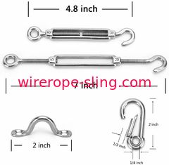 Cavo metallico rivestito dell'acciaio inossidabile del vinile per il corredo 150ft della sospensione della luce della corda del globo