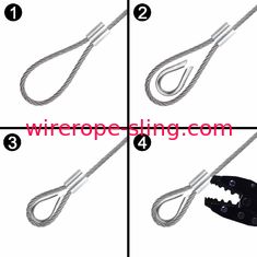 Il cavo che recinta il cavo metallico & i montaggi dell'acciaio inossidabile dei corredi 316 comprende la X a 1/8 pollici 33 piedi