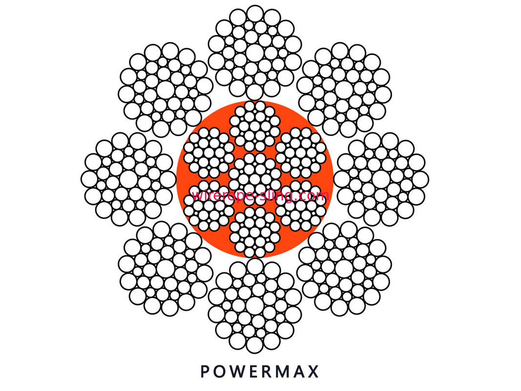 8 x 36WS IWRC - la P non che gira la corda, cavo metallico di rimorchio con il filtro ha attenuato il centro