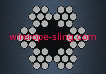 6x7 (6/1) resistenza alla rottura di resistenza della corrosione della fune metallica di filo zincato alta