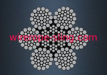 Cavo metallico d'acciaio di Iwrc della fibra, norma flessibile del cavo metallico JIS per le cadute della lancia di salvataggio