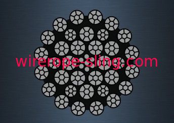 35X7 (6/1) tempo di impiego lungo leggero di fattore di sicurezza della fune metallica di filo zincato grande