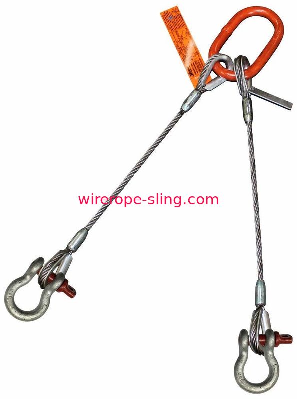 Ditale dell'imbracatura dell'acciaio inossidabile di due gambe per avvitare maglia di connessione oblunga del dispositivo d'ancoraggio di ancora di Pin