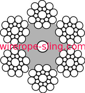 Speciale LKS - cavo metallico d'acciaio di F5E con il conduttore elettrico per le piattaforme di manutenzione