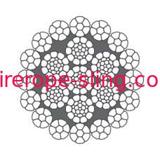 GRU offshore che solleva la corda interna d'acciaio galvanizzata del cavo metallico LKS 16-3 C foggiata