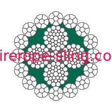 Gru telescopica che solleva la corda interna del cavo metallico LKS 16-4 CP del metallo successivamente foggiata