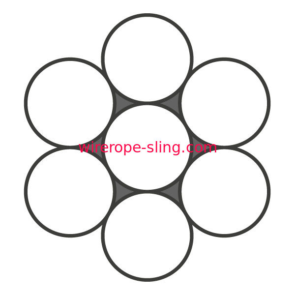 304 cavo metallico d'acciaio 1570 del cavo del MPa del cavo metallico T/S di 1X7 5mm per architettura