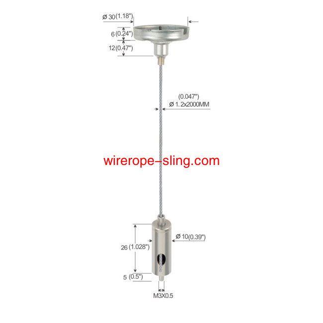 Hardware Fittings Cable Hanging System con M4 Thread femminile Personalizzato YW86014
