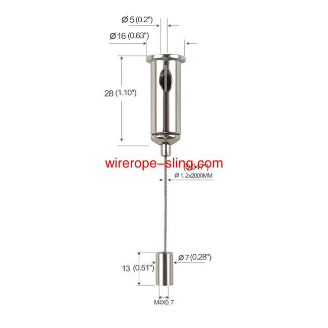 Self Locking Lighting Cable Suspension Kit su e giù regolabile YW86010