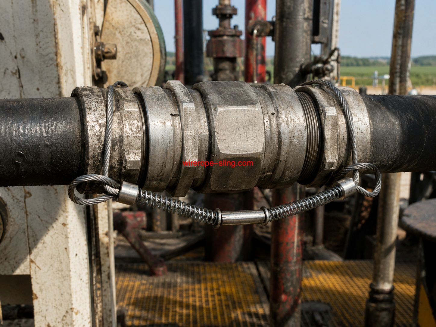 Cavo di sicurezza del tubo del campo petrolifero personalizzato per la protezione del tubo ad alta pressione e della frusta del tubo