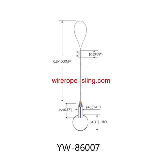 1.2mm Cable Sospensione Appending Kit Nickel Brass Y W86006